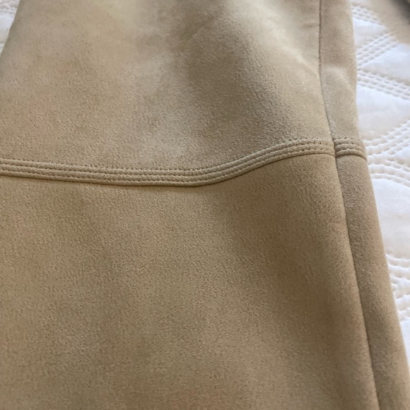 Max Studio Tan Faux Suede Leggings Size M - Picture 4 of 13